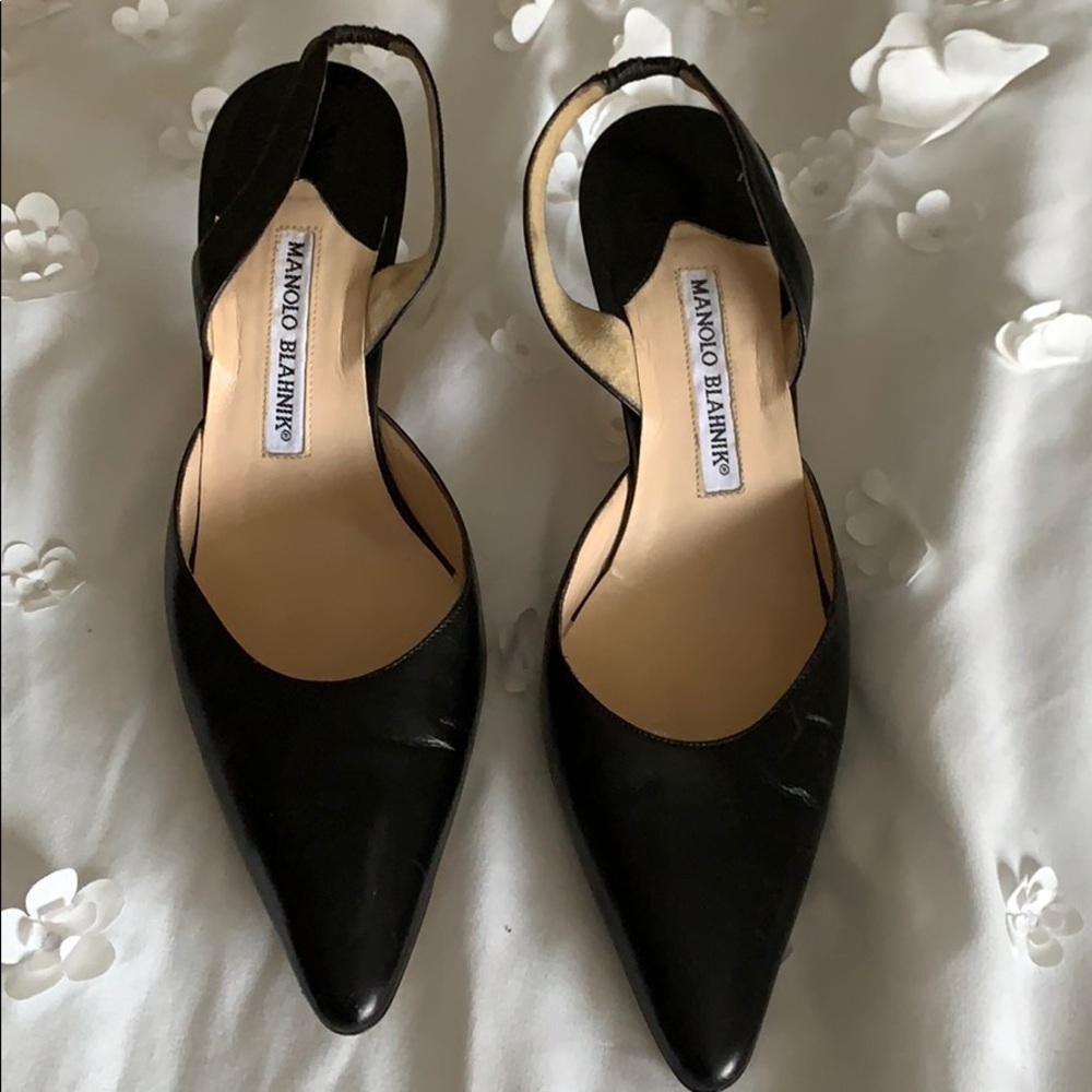 Manolo Blahnick sling back size 38.5